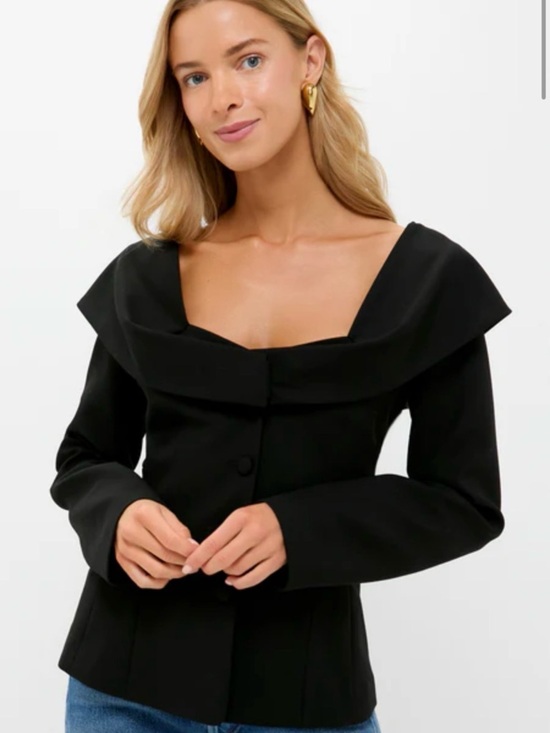 Tuckernuck Tops - Tuckernuck Black Monroe Top Medium M $298 NWT